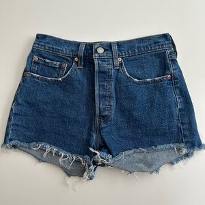 Levi’s 501 High Rise Denim Shorts Size 26